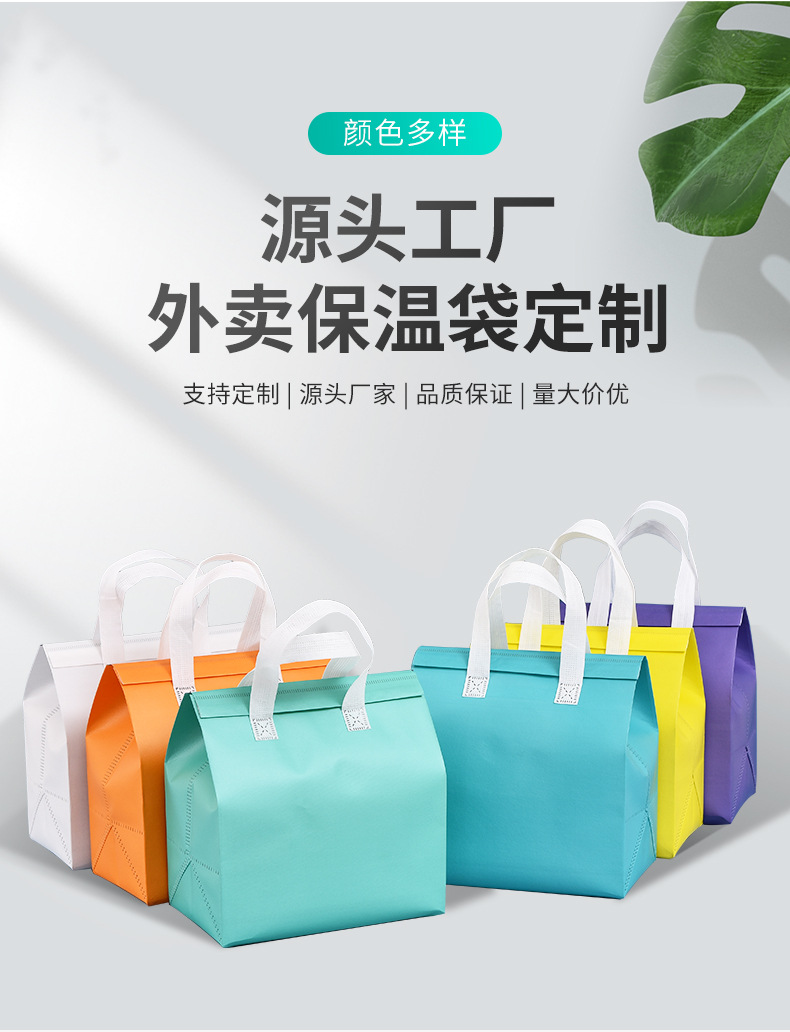 济南市无纺布保温袋外卖袋